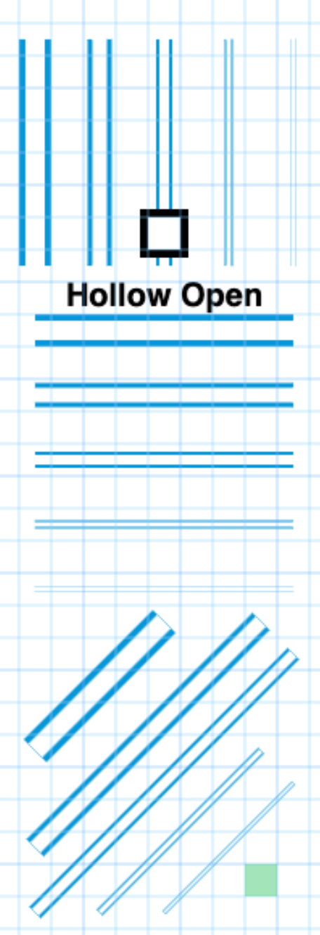 Hollow Open Line Style preview in Metro Map Maker