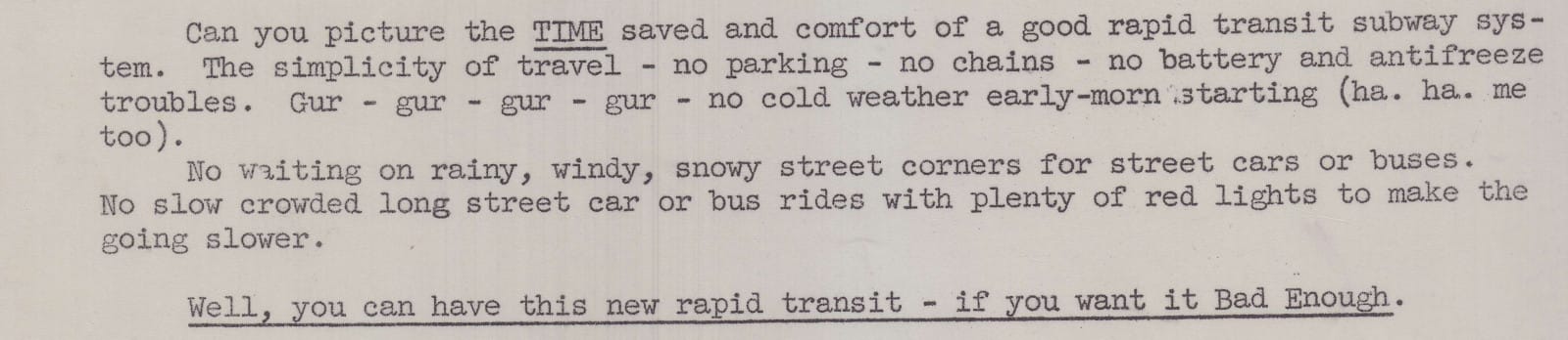 Continuation of the Campbell letter, arguing that the time savings more than offset the cost.