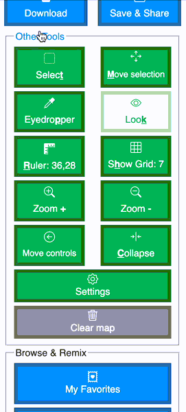 Clicking on the submenu title will collapse it so it takes up less space.