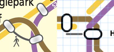 A MMM user helpfully sent me these screenshots of a map with a walking transfer to explain what they were hoping to re-create in MMM.